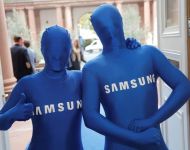 Gebrandete Samsung Morphsuits in blau