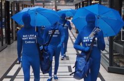 Promotion Morphsuits - blau in blau